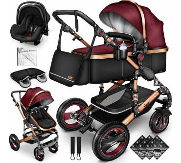 Produktbild Kiduku 3 in 1 Kinderwagen Komplettset