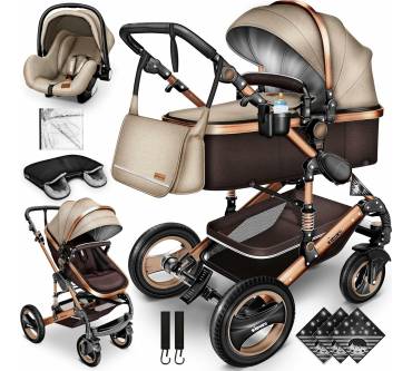 Produktbild Kiduku 3 in 1 Kinderwagen Komplettset