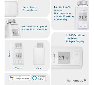 Produktbild HomeMatic IP Heizkörperthermostat flex