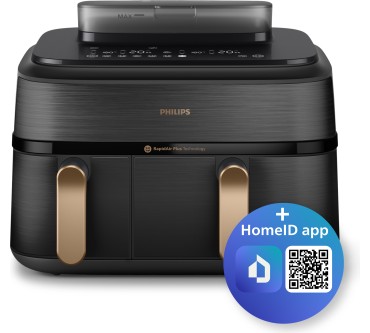 Produktbild Philips Airfryer 5000 Series Steam Dual Basket NA552/00