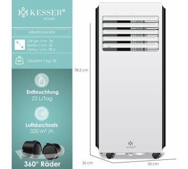 Produktbild Kesser Mobiles Klimagerät 4in1 (9000 BTU)