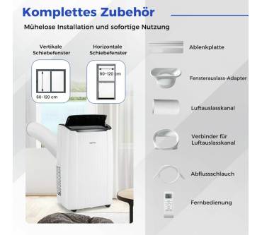 Produktbild Costway 12000BTU mobile Klimaanlage mit Abluftschlauch