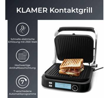 Produktbild Klamer Kontaktgrill 2100