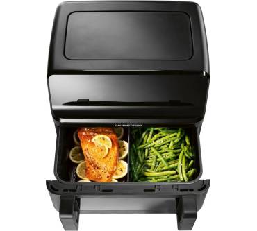 Produktbild Gourmetmaxx Vario-Doppelkammer Heißluftfritteuse 9L