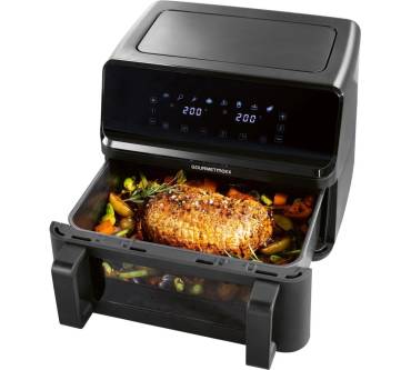 Produktbild Gourmetmaxx Vario-Doppelkammer Heißluftfritteuse 9L