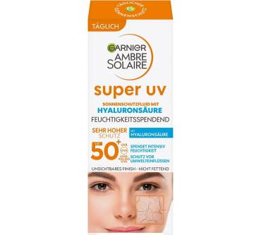 Produktbild Garnier Ambre Solaire Super UV Sonnenschutzfluid mit Hyaluronsäure