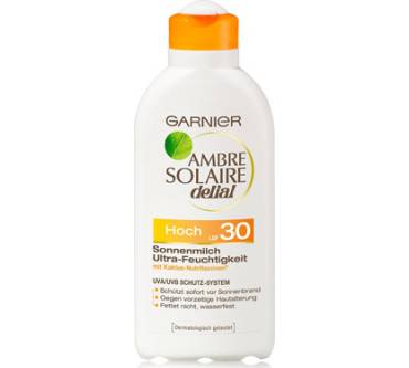 LSF Garnier Test: Ambre Ultra-Feuchtigkeit 30 im gut Solaire 1,9 Sonnenmilch delial