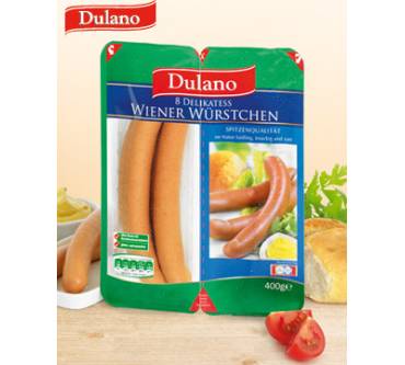 Lidl / Dulano im 8 Wiener Test: 2,3 gut Delikatess Würstchen