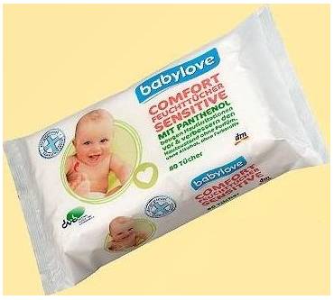 Produktbild dm / Babylove Comfort Feuchttücher Sensitiv