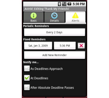 Produktbild Todoroo Astrid - Android‘s Simple Task Recording Dashboard 2.9