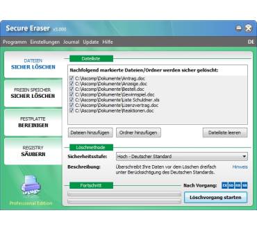 Produktbild ASCOMP Software Secure Eraser Professional 3.0