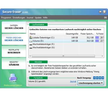 Produktbild ASCOMP Software Secure Eraser Professional 3.0