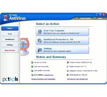 Produktbild PC Tools Antivirus Free Edition 6.0