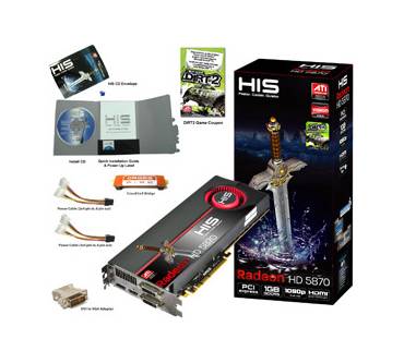 Produktbild HIS Radeon HD 5870 1GB GDDR5 PCIe