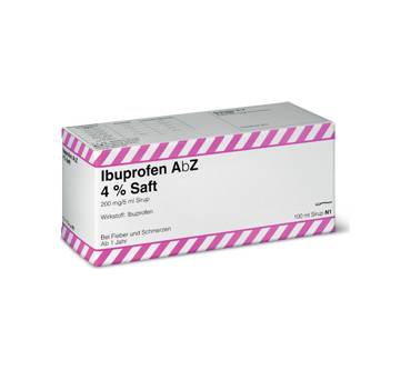 Produktbild Ibuprofen AbZ 4% Saft