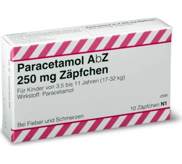 Produktbild Paracetamol AbZ 250mg