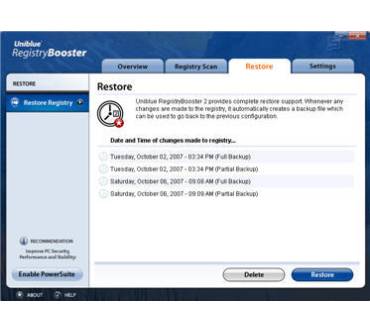 Produktbild Uniblue Registry Booster 2010