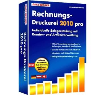 Produktbild Data Becker Rechnungsdruckerei 2010 pro