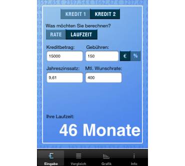 Produktbild Nordportmedia Kredite-Rechner (für iPhone)