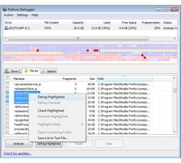 Produktbild Piriform Defraggler 1.18