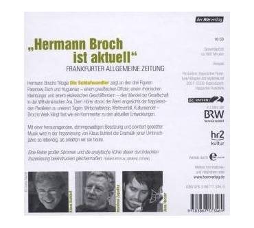 Produktbild Hermann Broch Die Schlafwandler