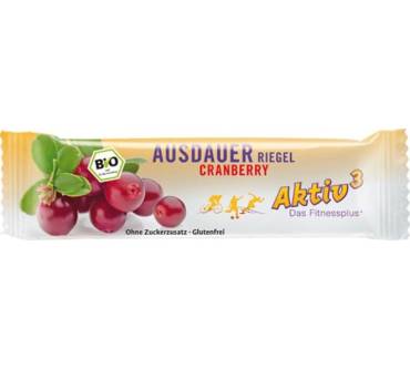 Produktbild Kräuterhaus Sanct Bernhard Aktiv3 Bio Ausdauer Riegel Cranberry