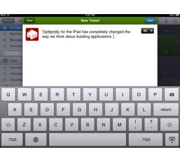 Produktbild The Iconfactory Twitterrific 1.1 (für iPad)