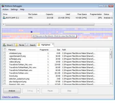 Produktbild Piriform Defraggler 1.2