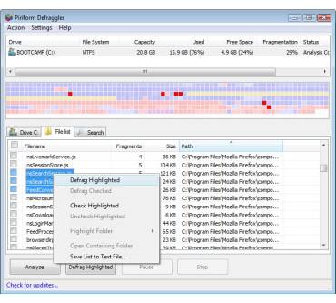 Produktbild Piriform Defraggler 1.2