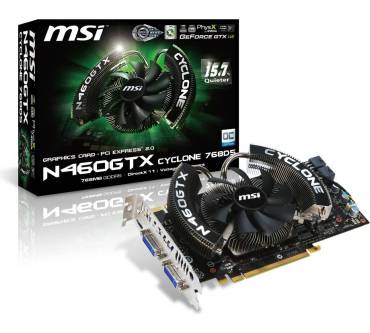 Produktbild MSI N460GTX Cyclone 768D5/OC