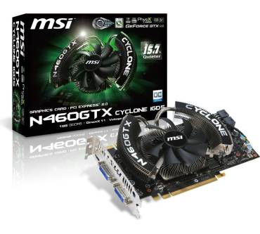 Produktbild MSI N460GTX Cyclone 1GD5/OC