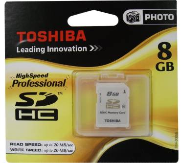 Produktbild Toshiba HighSpeed Professional 8GB SDHC Class 10