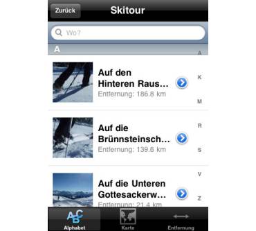 Produktbild Alpstein Tourismus Ortovox Skitouren-App