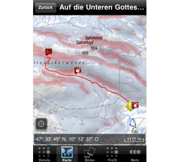 Produktbild Alpstein Tourismus Ortovox Skitouren-App