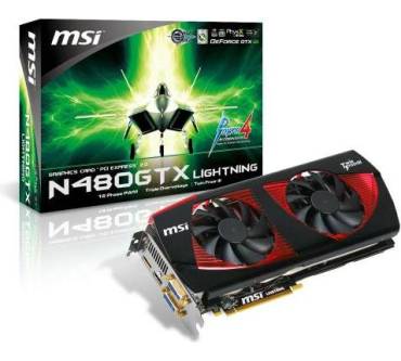 Produktbild MSI GeForce N480GTX Lightning