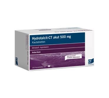 Produktbild CT Arzneimittel Hydrotalcit-CT akut 500 mg, Kautabletten