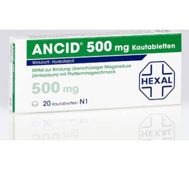 Produktbild Hexal Ancid 500 mg, Kautabletten