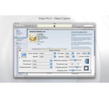 Produktbild Ambrosia Software Snapz Pro X 2.2.3