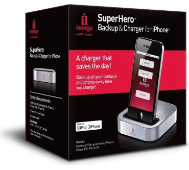 Produktbild Iomega SuperHero Backup and Charger for iPhone