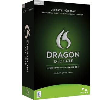 Produktbild Nuance Dragon Dictate 2 für Mac