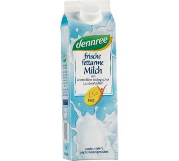 Produktbild Dennree Frische fettarme Milch (Bio)