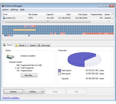 Produktbild Piriform Defraggler 2.06