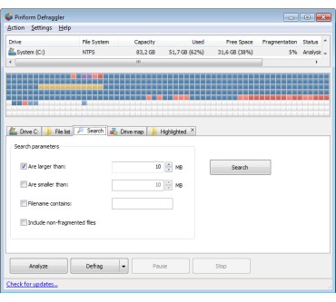 Produktbild Piriform Defraggler 2.06