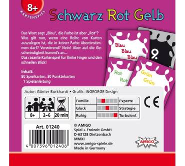 Produktbild Amigo Schwarz Rot Gelb