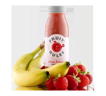 Produktbild Fruit Rules Erdbeer & Banane Smoothie