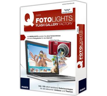 Produktbild Wondershare Software FotoLights Flash Gallery Factory Quick