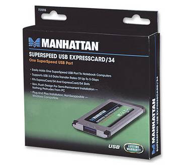 Produktbild Manhattan SuperSpeed USB ExpressCard/34 (151016)