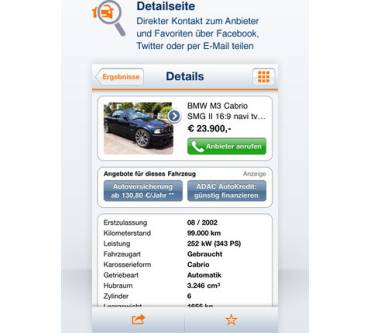 Produktbild Autoscout24 App