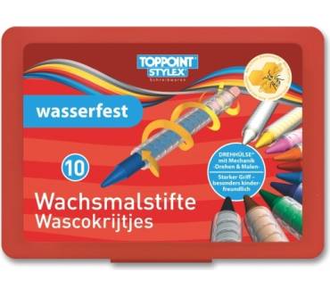 Produktbild TopPoint Schreibwaren Stylex Wachsmalstifte, wasserfest