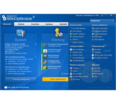 Produktbild Ashampoo WinOptimizer 9